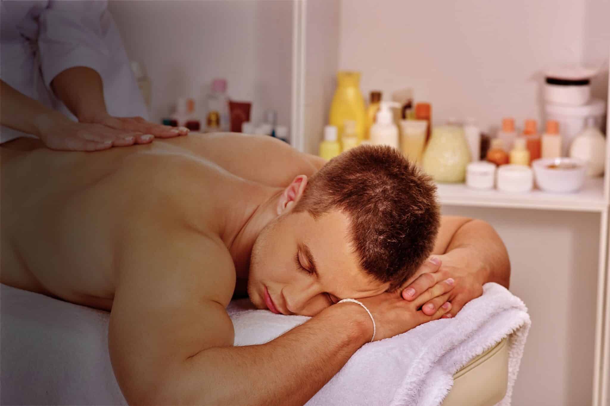 Luxury massage therapy treatment at The Knotstop spa in San Diego