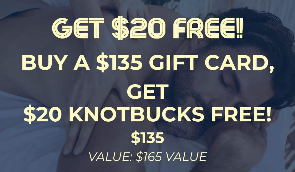 Buy a Father’s Day gift card and get twenty dollars in Knot Bucks free at The Knotstop